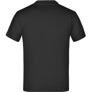 A black Junior Basic-T t-shirt displayed from the back. The shirt has a simple design and a logo.