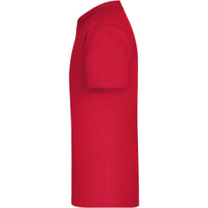 A red Junior Basic-T shirt displayed in profile. The shirt has short sleeves and a simple design.