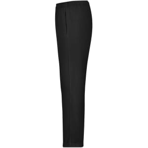 Black men's jogging pants with an elastic waistband and a logo. Features a straight-leg design.