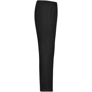 Black men's jogging pants with a slim fit and an elastic waistband. Features side pockets and a logo.