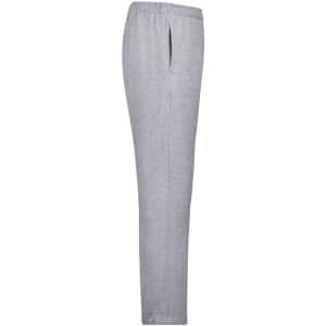 Grey men's jogging pants with a tapered leg design and side pockets. Features a logo on the waistband.