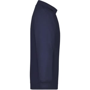 A navy blue Polo Sweat Heavy with long sleeves and a collar, featuring a logo on the front.