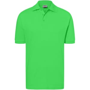 A vibrant green Classic Polo shirt featuring a collar and short sleeves. Includes a logo on the chest.