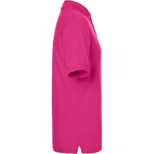 A pink Classic Polo shirt displayed from the side, featuring a collar and short sleeves. It includes a logo.