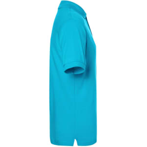 A turquoise Classic Polo shirt with short sleeves, featuring a collar and a logo on the chest.