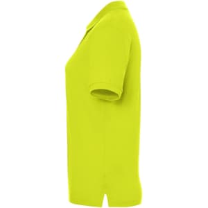 A classic polo shirt in a vibrant lime green colour, featuring a sleek, tailored fit and short sleeves.