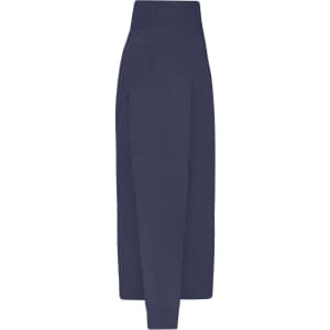 A men's zip cardigan in a deep navy colour, featuring a full-length design and a small logo.