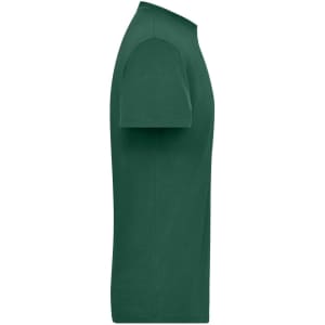 A green men's t-shirt with a classic fit, featuring a crew neckline and short sleeves. The shirt includes a logo.