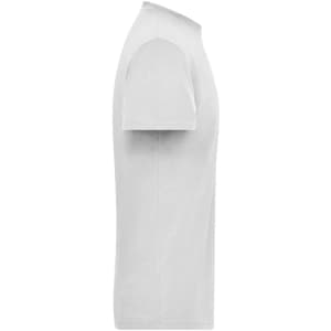 A light grey men's t-shirt featuring short sleeves and a slim profile. The shirt has a logo.