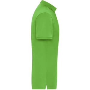 A green men's BIO stretch polo shirt featuring a classic collar and short sleeves. Includes a logo.