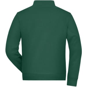 A green men's doubleface jacket displayed from the back, featuring a collar and long sleeves. It has a logo on the back.
