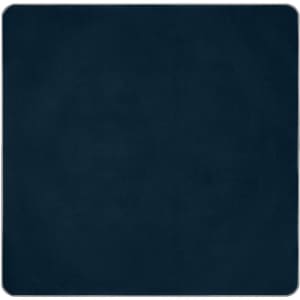 A dark navy picnic blanket XL with a smooth texture and rounded edges, featuring a logo.