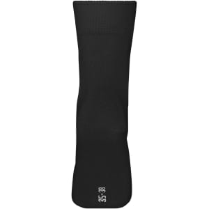 Black sports socks featuring a logo, designed for athletic use, in size range 35-38.