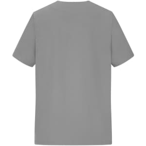 A grey short-sleeve tunic with a simple back design and no visible branding.
