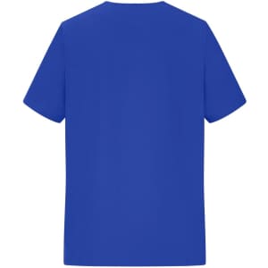 A blue men's stretch casack, designed as a uniform tunic, with a plain back and no visible logos.
