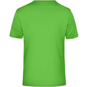 A green men's active T-shirt with short sleeves and a simple design. The back is plain with no visible branding.