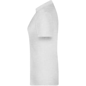 A white polo shirt for women with a short sleeve design and a subtle logo.