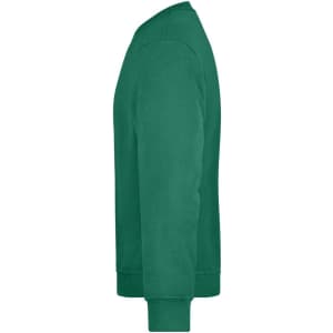 A green Workwear Sweatshirt featuring a crew neck and long sleeves, with a prominent logo on the front.