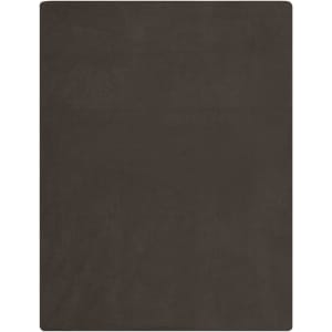 A dark brown fleece blanket featuring a smooth texture. The blanket has a simple design and no visible patterns.