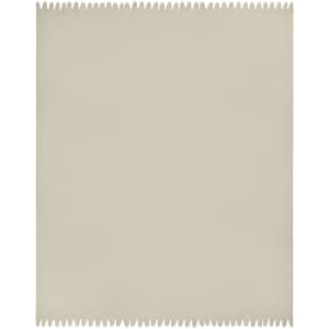 A beige fleece blanket with a textured edge, perfect for home and living. It features a branding logo.