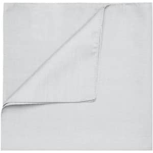 A light grey bandana with a folded corner, made from soft fabric. It features branding but no visible logos.