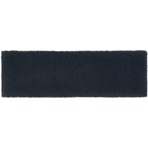 A dark navy Terry Headband with a soft, textured surface and a simple design. It features a logo.