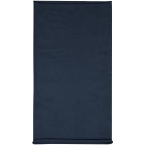 A navy blue headband made of cotton with a logo. Suitable for headwear accessories.