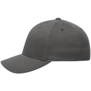 A grey Original Flexfit® cap with a rounded crown and a curved brim, featuring a branding logo.