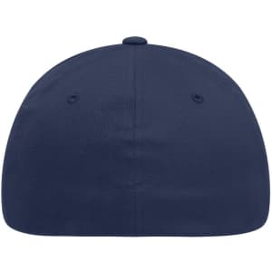 A navy blue Original Flexfit® cap featuring a solid design and a curved brim, with a logo on the side.