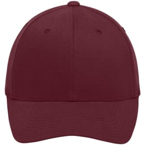 A maroon Original Flexfit® Cap featuring a solid design and a branded logo.