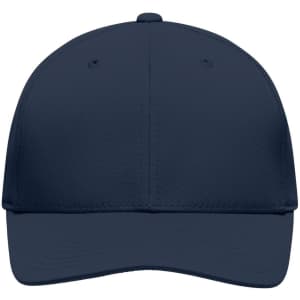 A navy High Performance Flexfit® cap with a structured design and a logo on the front.