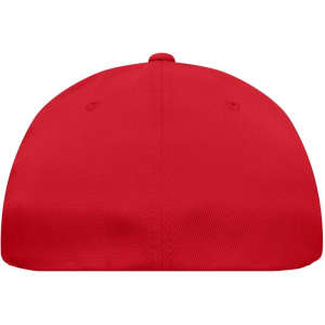 A red High Performance Flexfit® cap with a smooth, rounded top and no visible logos or branding.