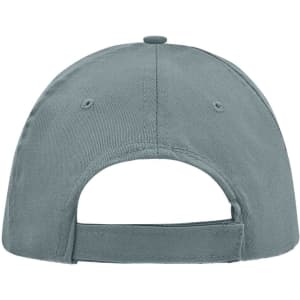 A grey 5 Panel Promo Sandwich Cap with a snapback closure and visible eyelets for ventilation.