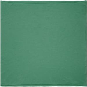 A green Heather Summer Loop-Scarf displayed flat. The item features a simple, solid design and has a logo.