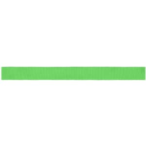 A green promotional ribbon with a smooth texture, suitable for various decorative uses.