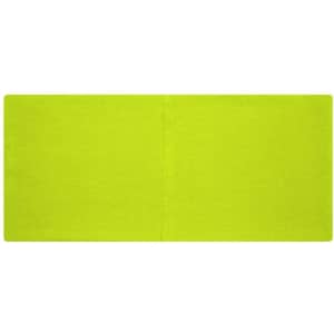 A bright lime green headband made from bio cotton, featuring a seamless design and a simple, solid colour.