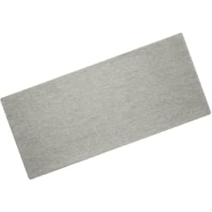 A grey Bio Cotton headband displayed flat, featuring a simple design and a branding logo.
