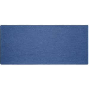 A blue bio cotton headband on a light background, featuring a simple design and no visible branding.