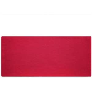 A red Bio Cotton headband displayed flat, featuring a simple design and a logo.