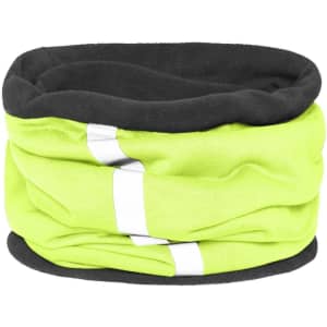 A bright yellow and black Winter X-Tube with reflective detailing, designed as a clothing accessory.