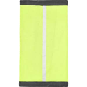 A yellow Winter X-Tube with grey trim and a reflective strip, designed as a clothing accessory.