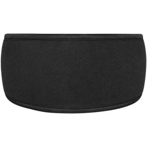 A black Thinsulate™ headband with a smooth finish and a simple design, featuring a logo.