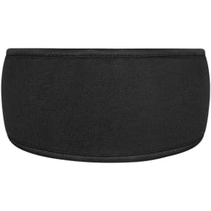 A black Thinsulate™ headband with a smooth, soft texture and a simple design, featuring a logo.