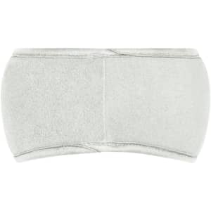 A grey Thinsulate™ headband with a smooth texture and a simple design, featuring a logo.