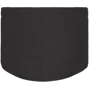 A black Thinsulate™ neckwarmer with a smooth, rounded design. It features a branding logo.