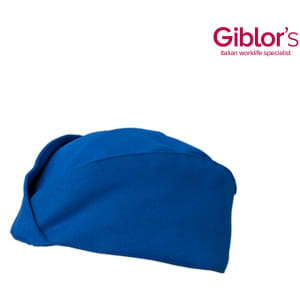 A blue Panarea hat with a smooth design, featuring a branding logo.