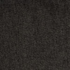 A close-up of dark grey denim fabric, showcasing its textured weave. The material appears soft and durable.