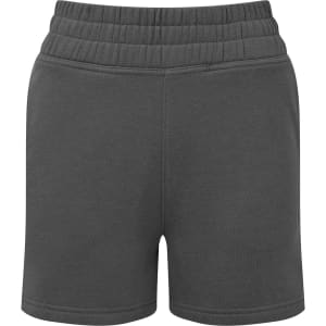 Jogger shorts in dark grey with an elastic waistband and a simple design, featuring a logo.