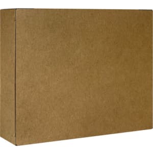 A plain brown cardboard box with straight edges and no visible branding or text.