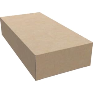 A plain brown rectangular box with no markings, designed for packaging products.